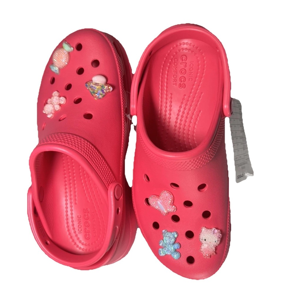 Rare Crocs Bae Clog " Dragon Fruit" Hot Pink Platform Official Factory Sample W8